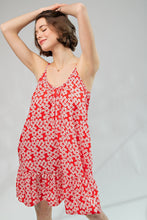 Load image into Gallery viewer, Floral Printed Peach Cami Dress
