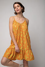 Load image into Gallery viewer, Floral Printed Peach Cami Dress
