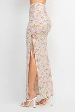 Load image into Gallery viewer, Front Knot Floral Top &amp; Ruched Maxi Skirts Set
