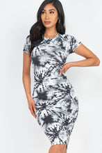 Load image into Gallery viewer, Tie-Dye Printed Short Sleeve Dress
