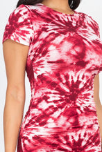 Load image into Gallery viewer, Tie-Dye Printed Short Sleeve Dress
