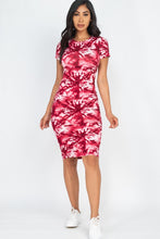 Load image into Gallery viewer, Tie-Dye Printed Short Sleeve Dress
