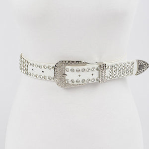 Embelished Studded Poly Belt