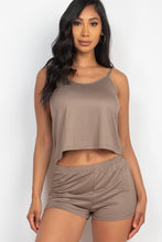 Load image into Gallery viewer, Sleeveless Cami Top &amp; Shorts Set
