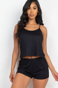 Sleeveless Cami Top & Shorts Set