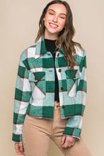 Load image into Gallery viewer, Yarn Dyed Plaid Button Up Jacket
