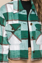 Load image into Gallery viewer, Yarn Dyed Plaid Button Up Jacket
