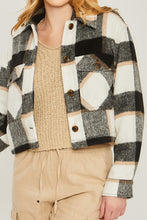 Load image into Gallery viewer, Yarn Dyed Plaid Button Up Jacket
