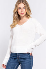 Load image into Gallery viewer, Dolman Sleeve Strappy Open Back Sweater
