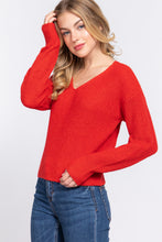 Load image into Gallery viewer, Dolman Sleeve Strappy Open Back Sweater
