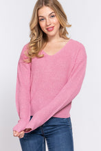 Load image into Gallery viewer, Dolman Sleeve Strappy Open Back Sweater
