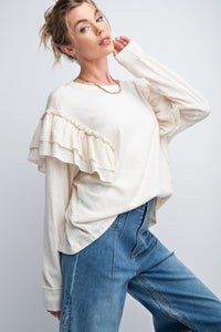 Double Ruffle Sleeve Top