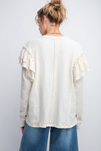 Load image into Gallery viewer, Double Ruffle Sleeve Top
