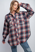 Load image into Gallery viewer, Mineral Washed Plaid Button Down Shirt
