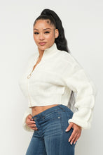 Load image into Gallery viewer, Michelin Sweater Top W/ Front Zipper
