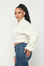 Load image into Gallery viewer, Michelin Sweater Top W/ Front Zipper
