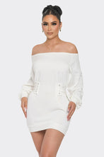 Load image into Gallery viewer, Off-The-Shoulder Mini Dress
