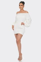 Load image into Gallery viewer, Off-The-Shoulder Mini Dress
