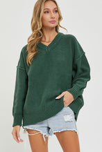 Load image into Gallery viewer, V-Neck Oversized Sweater
