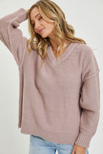 Load image into Gallery viewer, V-Neck Oversized Sweater
