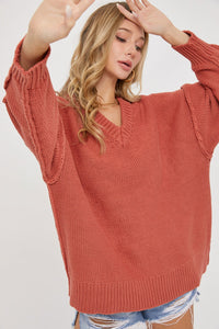 V-Neck Oversized Sweater