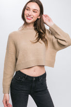 Load image into Gallery viewer, Wool Blend Cropped Sweater Top
