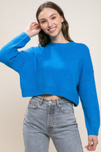 Load image into Gallery viewer, Wool Blend Cropped Sweater Top
