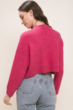 Load image into Gallery viewer, Wool Blend Cropped Sweater Top
