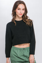 Load image into Gallery viewer, Wool Blend Cropped Sweater Top
