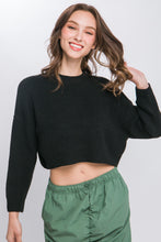 Load image into Gallery viewer, Wool Blend Cropped Sweater Top
