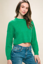 Load image into Gallery viewer, Wool Blend Cropped Sweater Top
