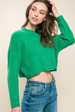 Load image into Gallery viewer, Wool Blend Cropped Sweater Top
