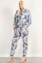 Load image into Gallery viewer, Tie-Dye Print Pullover Hoodie And Sweatpants
