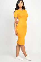 Load image into Gallery viewer, Ribbed Bodycon Midi Dress
